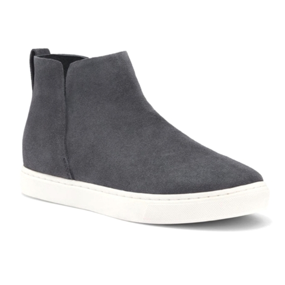 Birdies The Falcon Water Resistant Sneaker Bootie Suede Grey Women's 6.5 - Picture 1 of 15